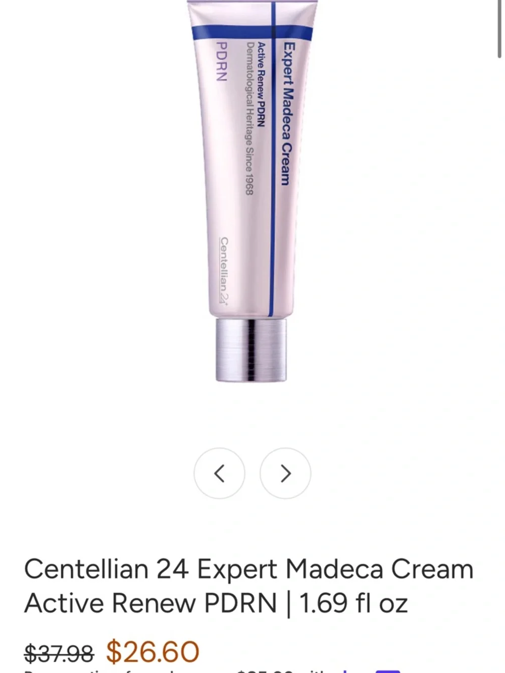 Centellian 24 Expert Madeca Cream Active Renew PDRN | 1.69 fl oz - Picture 4 of 4